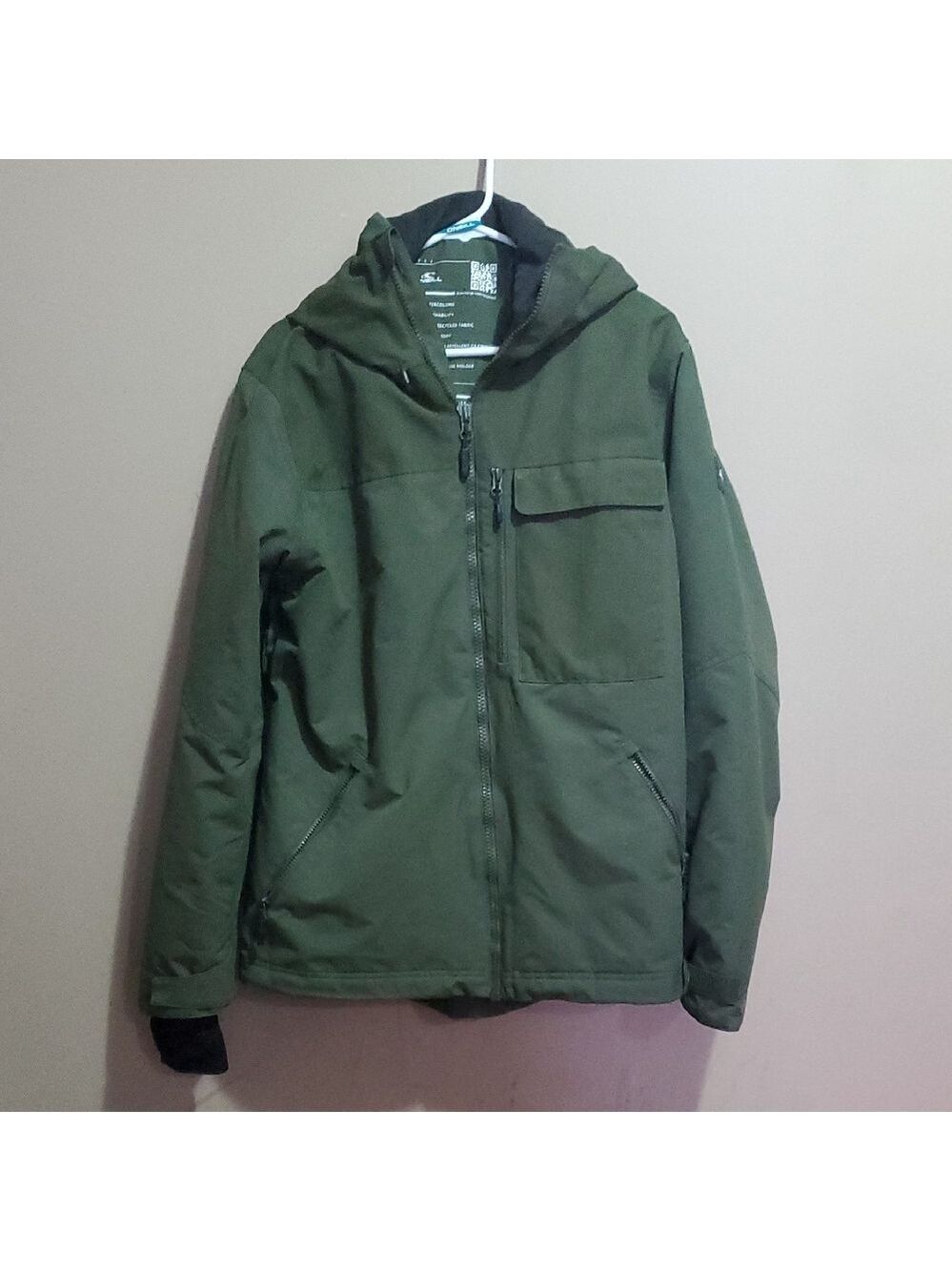 O'Neill Forest Green Performance Jacket Size Medium